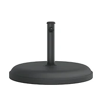 vidaXL Parasol Base Black Plastic and concrete base, iron tube Universal