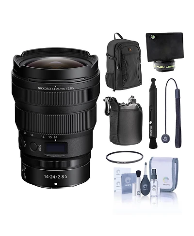 Nikon Nikkor Z 14-24mm f/2.8 S Lens Lightweight Compact 200 Camera Backpack Adjustable Flexible Lens Shade For Any Slr Lens Nc Uv Filter