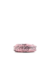 Pre-Owned Balenciaga Xs Le Cagole Graffiti Giant Studs Shoulder Bag Leather