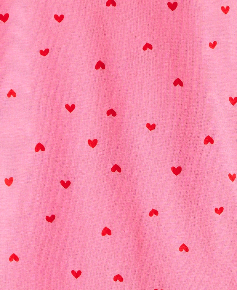 Carter's Girls Toddler 2T-5T 4-Piece Cherry and Heart Snug Fit Long-Sleeve Top Pants Pajama Set