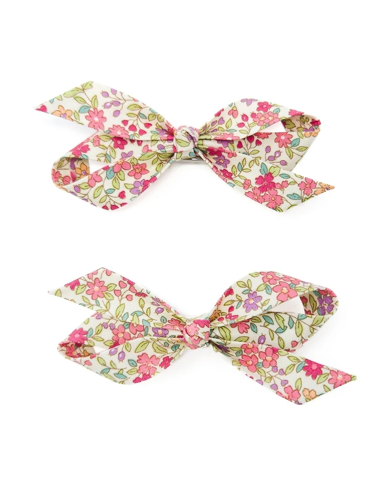 Puttisu Girls 2pc Bow Clip Set