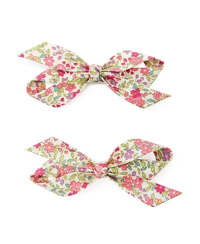Puttisu Girls 2pc Bow Clip Set