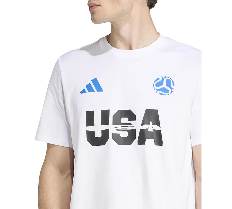 adidas Men's Usa Crewneck Short-Sleeve T-Shirt