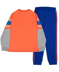 Mario Boys Super 2-Piece Long Sleeve T-Shirt and Jogger Pants Set