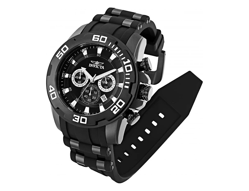 Invicta Men's 22338 Pro Diver Quartz Chronograph Black Dial Watch