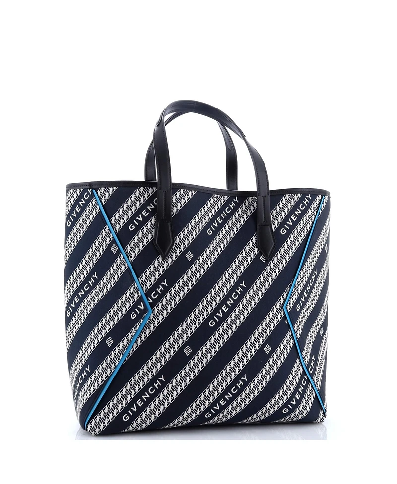 Pre-Owned Givenchy Medium Bond Shopper Tote Logo Jacquard Canvas