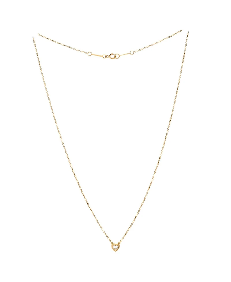 Pre-Owned Tiffany & Co Elsa Peretti Diamonds By The Yard Heart Pendant Necklace