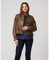 Cable & Gauge Women's Star Drop Shoulder Tunic Sweater