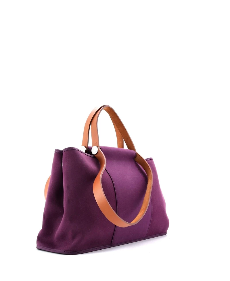 Pre-Owned Hermes 39 Cabag Elan Toile and Leather