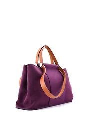 Pre-Owned Hermes 39 Cabag Elan Toile and Leather