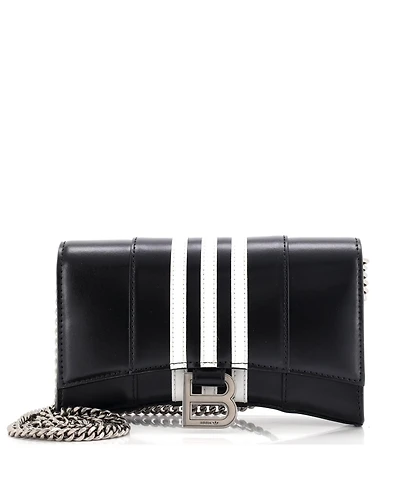 Pre-Owned Balenciaga x adidas Hourglass Chain Wallet Leather