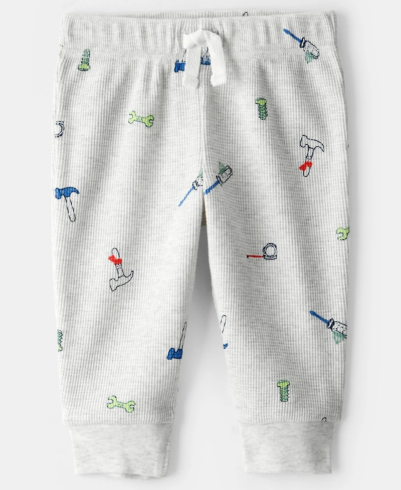 Carter's Baby Boys 2-Piece Construction Thermal Bodysuit and Pants Set