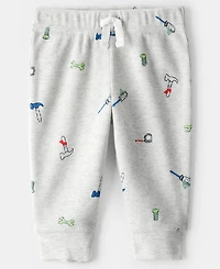 Carter's Baby Boys 2-Piece Construction Thermal Bodysuit and Pants Set