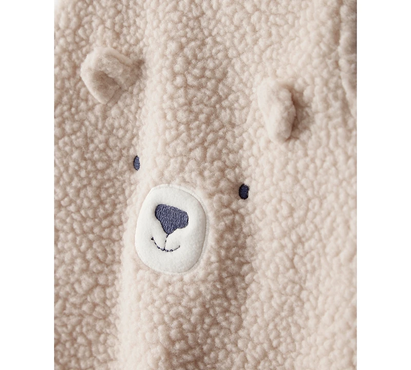 Carter's Baby Boys 2-Piece Bear Long-Sleeve T-Shirt and Overall Set