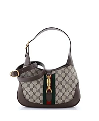Pre-Owned Balenciaga Small x Gucci The Hacker Project Jackie 1961 Hobo Bb Coated Canvas