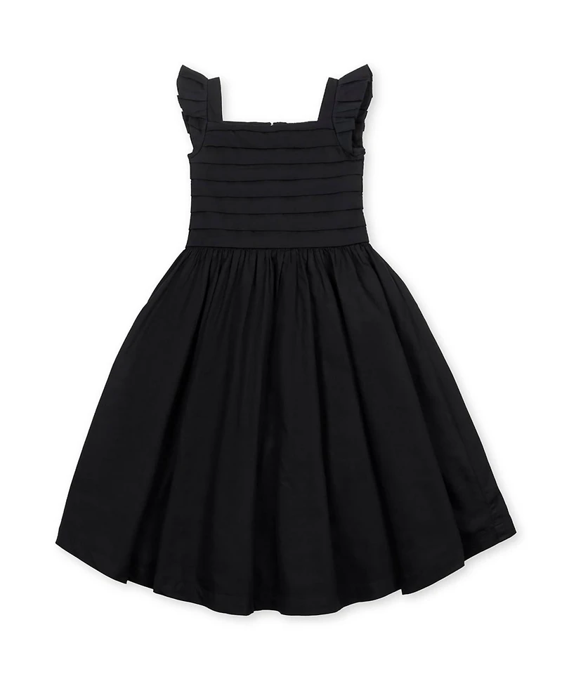 Hope & Henry Big Girls Organic Pleated Bodice Sateen Party Dress