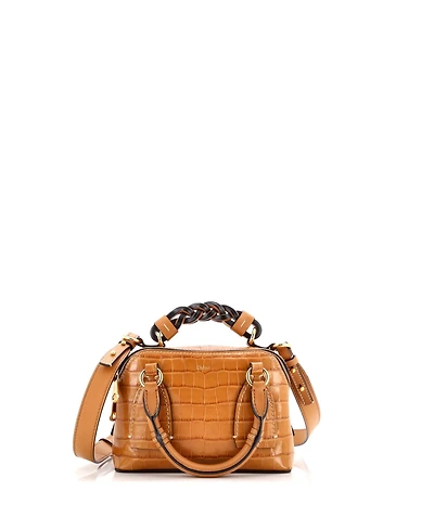 Pre-Owned Chloe Small Daria Bag Embossed Leather
