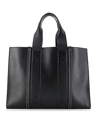 Pre-Owned Chloe Large Woody Tote Leather