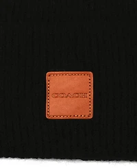 Coach Men's Leather Patch Bean Hat