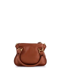 Pre-Owned Chloe Small Marcie Satchel Leather and Suede