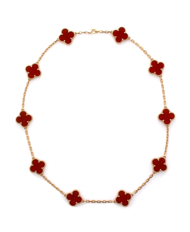 Pre-Owned Van Cleef & Arpels Vintage Alhambra 10 Motifs Necklace