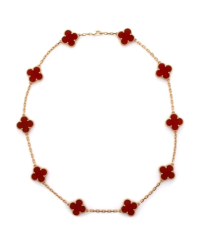 Pre-Owned Van Cleef & Arpels Vintage Alhambra 10 Motifs Necklace