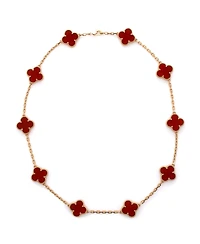 Pre-Owned Van Cleef & Arpels Vintage Alhambra 10 Motifs Necklace
