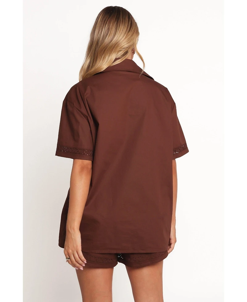 Petal and Pup Women's Austin Short - Chocolate