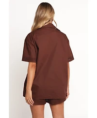 Petal and Pup Women's Austin Short - Chocolate