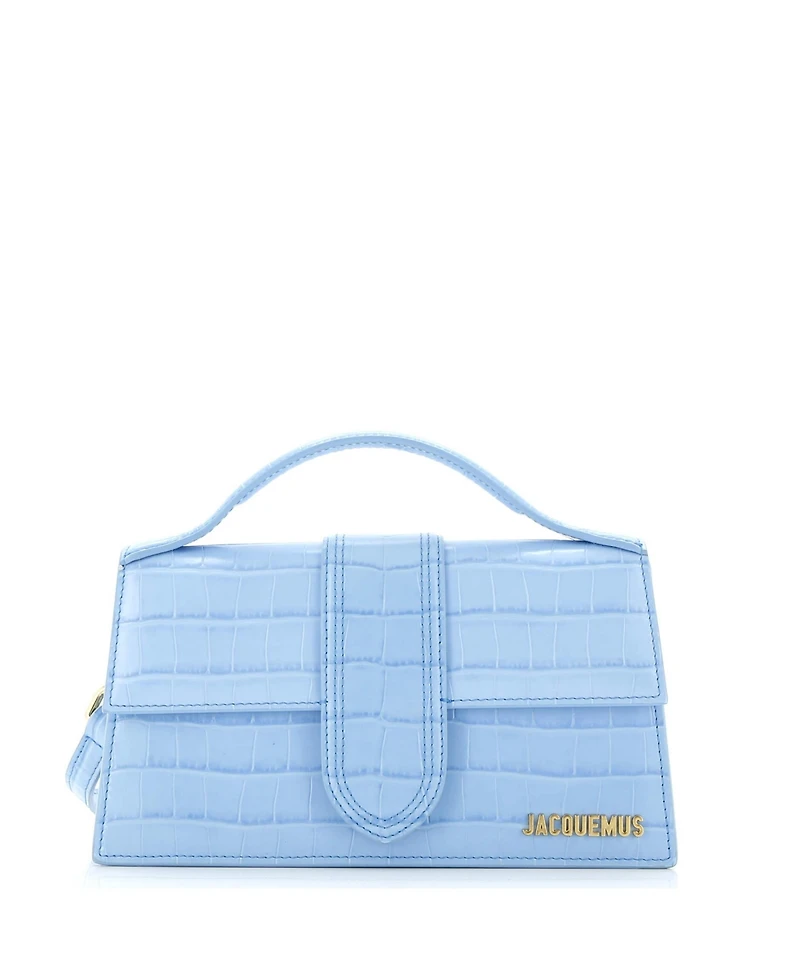 Pre-Owned Jacquemus Le Grand Bambino Flap Bag Embossed Leather