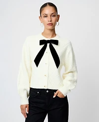 French Connection Women's Long-Sleeve Bow Detail Sweater