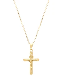 Macy's Children's Crucifix Cross Pendant Necklace in 14K Yellow Gold