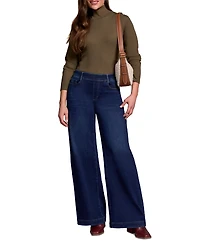 Tribal Women's Audrey Boundless Stretch Denim Pull-On Flare Jeans