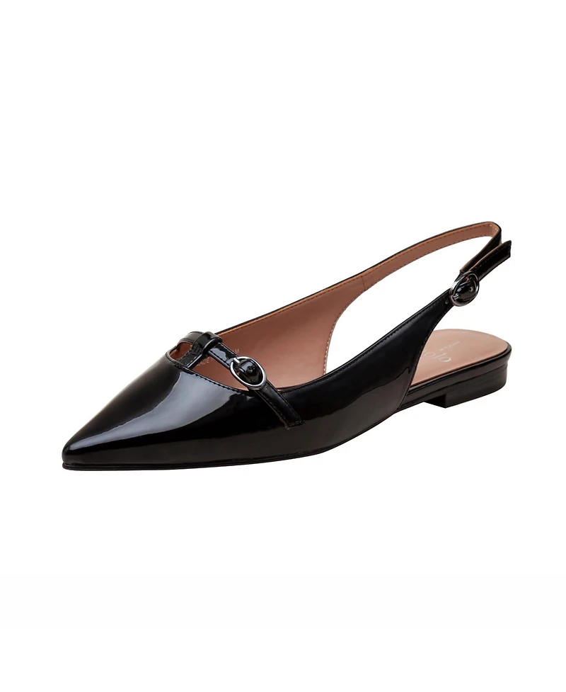 Celina | T-Strap Mary Jane Slingback Flat