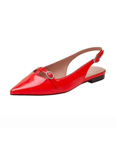 Celina | T-Strap Mary Jane Slingback Flat