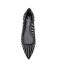 Linea Paolo Noelle Women's Pointed Toe Beaded Mesh Flat