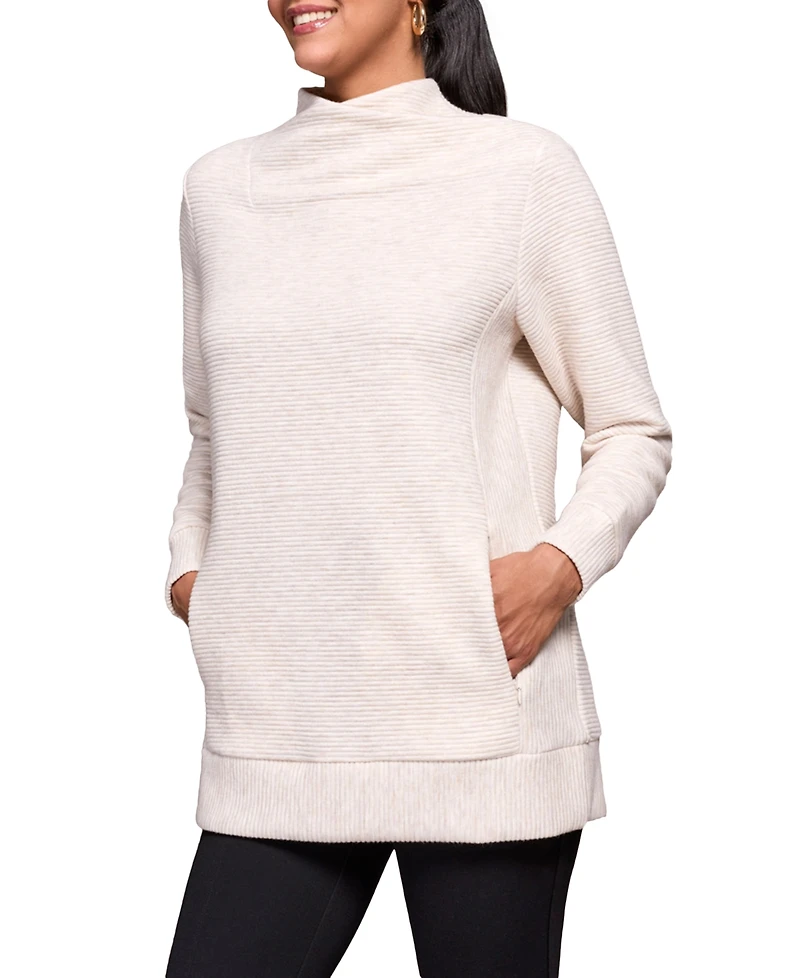 Tribal Women's Long Sleeve V Neck Top