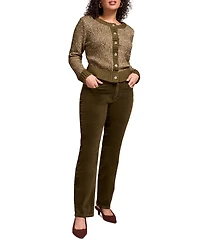 Tribal Women's Straight Leg Stretch Cordoroy Pants