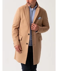 Koy Clothing Men's Herringbone Wool/Cashmere Overcoat