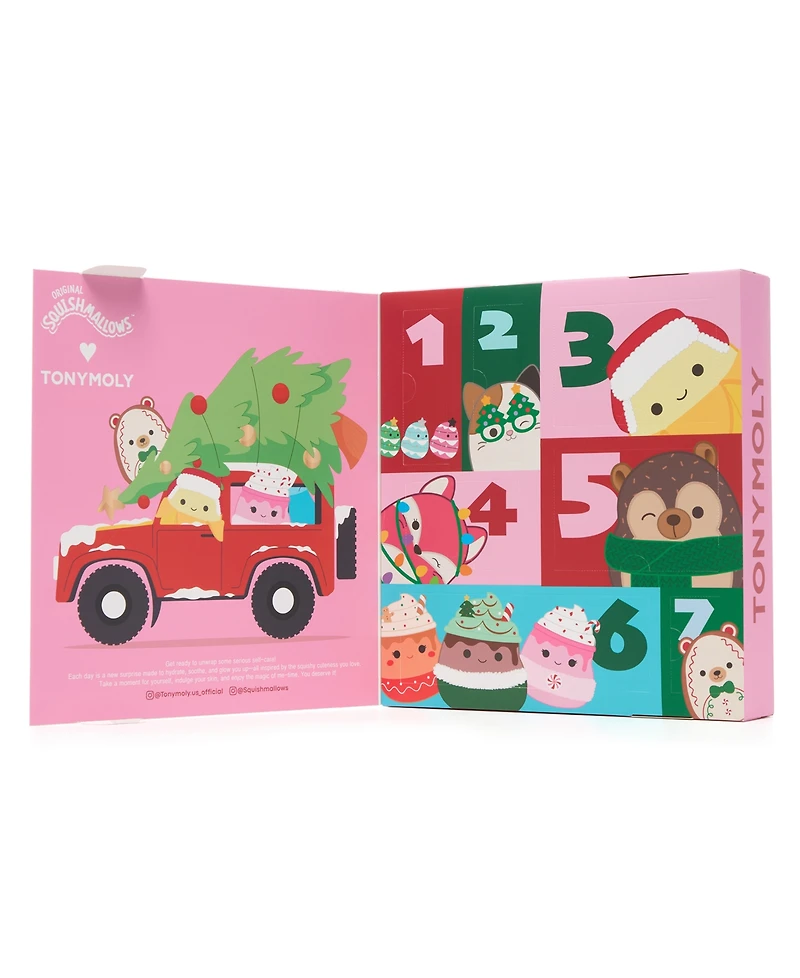 Tonymoly 7-Pc. Squishmallows 2025 Holiday Advent Calendar Set