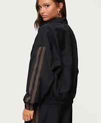 Edikted Women's Kieran Stripey Nylon Track Jacket