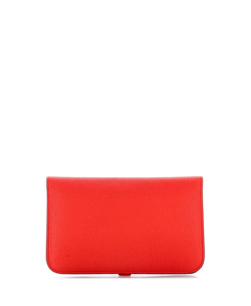 Pre-Owned Hermes Dogon Duo Combined Wallet Leather