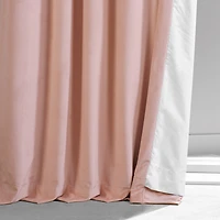 Half Price Drapes Apricot Blossom Signature Plush Velvet Hotel Blackout Curtain