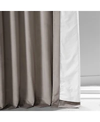 Half Price Drapes Library Taupe Signature Plush Velvet Hotel Blackout Curtain