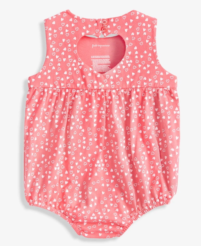 First Impressions Baby Girls Mini Hearts Sunsuit, Macy's Exclusive