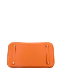 Pre-Owned Hermes Birkin 35 Handbag Orange Epsom with Palladium Hardware