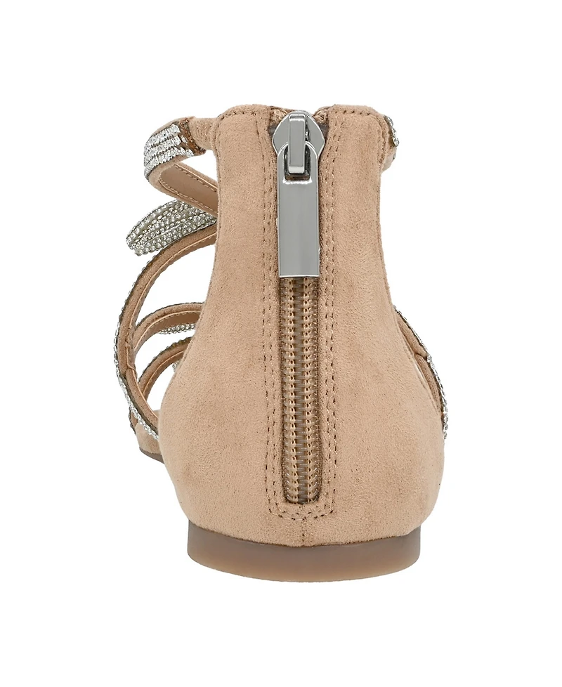 I.n.c. International Concepts Women's Gellisaa Almond Toe Flat Sandals, Macy's Exclusive