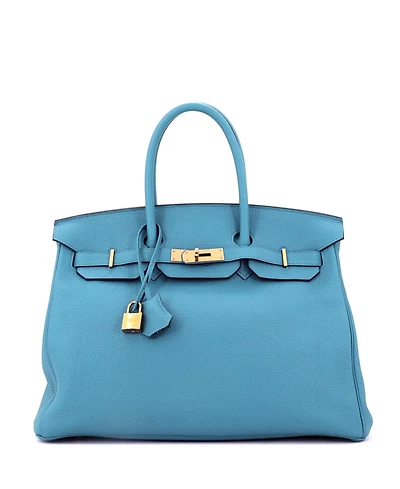 Pre-Owned Hermes Birkin 35 Handbag Togo with Gold Hardware