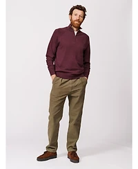 Aubin Men's Bonby Zip Neck Sweater