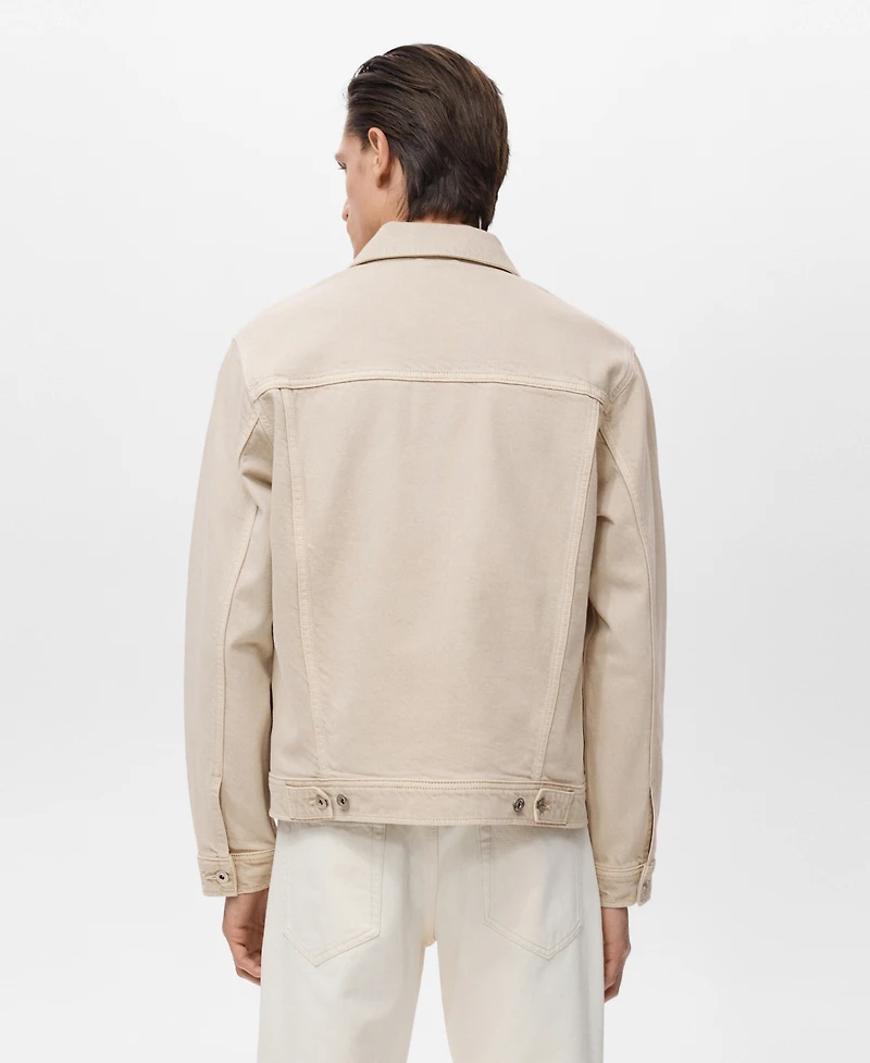 Mango Men's Denim Pockets Jacket